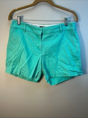 J. Crew Aqua Cotton Bermuda Shorts